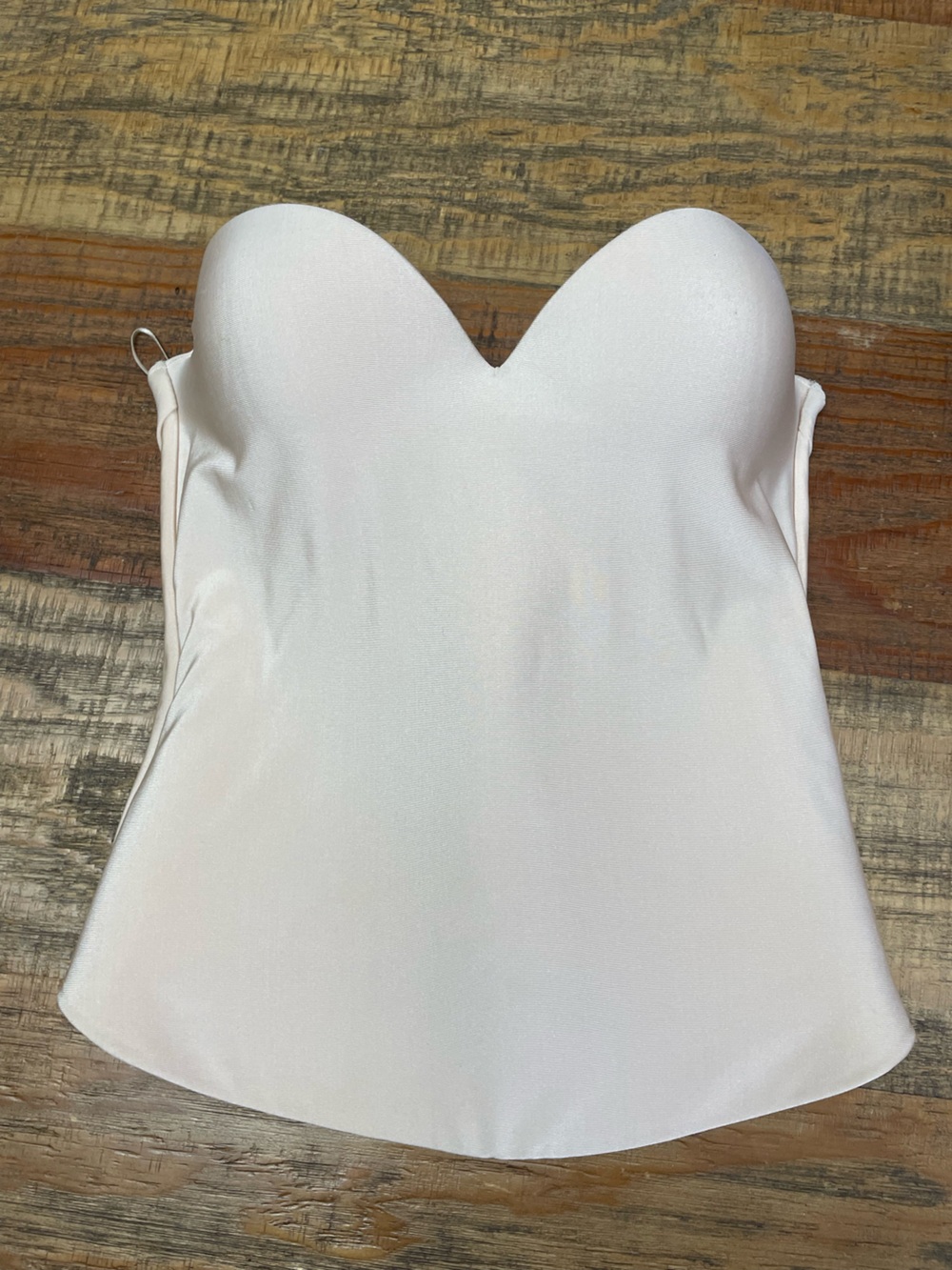 Vintage Y2K Victoria's Secret White Seamless Longline Bra Corset Bustier Shaper